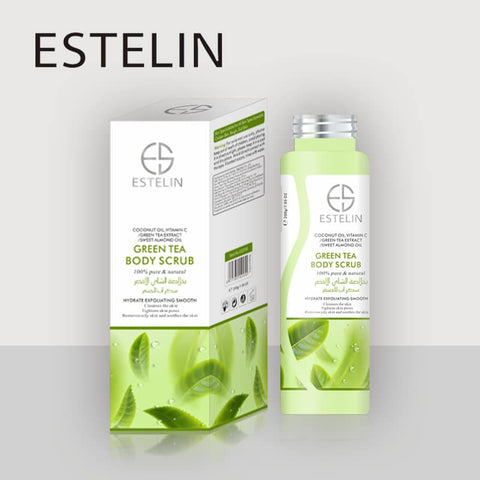 Estelin- Green Tea Body Scrub 100% Pure & Natural 200g