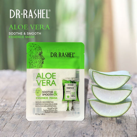 Dr.Rashel- Aloe Vera Soothe & Smooth Essence Mask 25g*5pcs