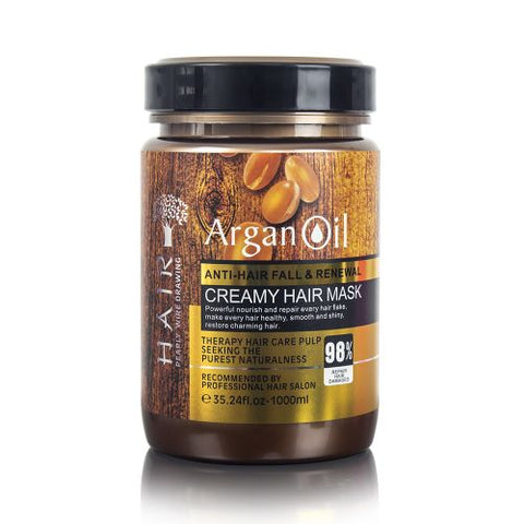 Keratin- Argan Oil Anti-Hair Fall & Renewal Creamy Hair Mask 1000ml