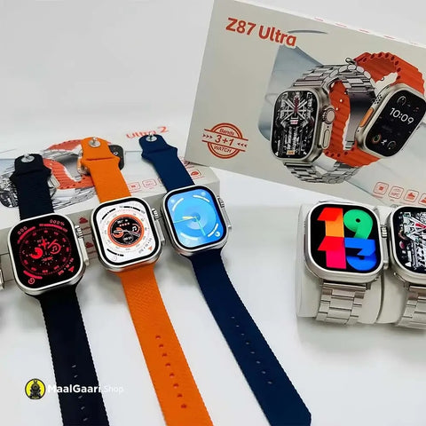 Smart Watch- Z87 Ultra 2 (3in1) HD Display With 3 Straps