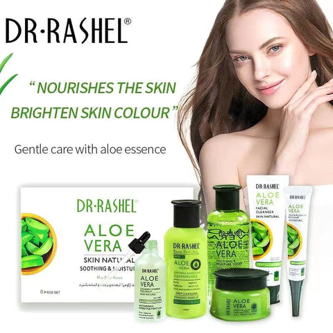 Dr.Rashel- Aloe Vera  Soothing & Moisture Skin Care Series 6pcs/set