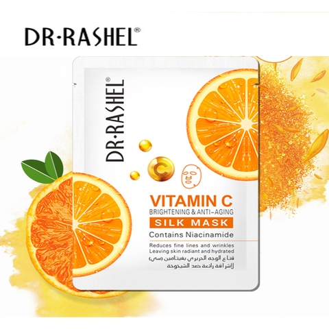 Dr.Rashel- Vitamin C Brightening & Anti-Aging Silk Mask 28G*5PCS