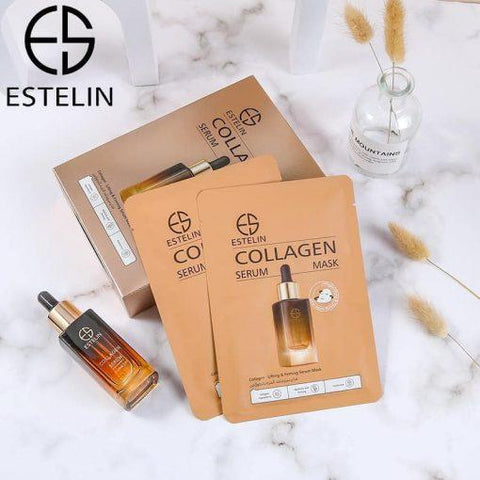 Estelin- Collagen Lifting & Friming Serum Mask 10pcs