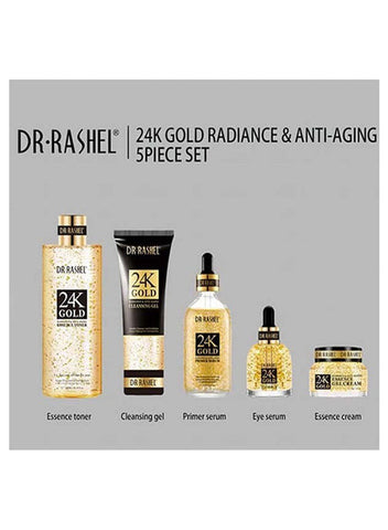 Dr.Rashel- 24K Gold Radiance & Anti-Aging Skin Care Series 5pcs/set