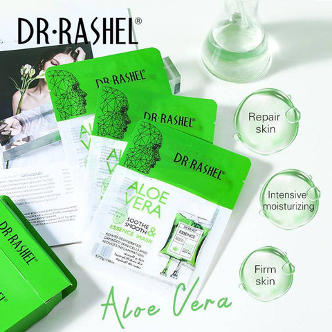 Dr.Rashel- Aloe Vera Soothe & Smooth Essence Mask 25g*5pcs