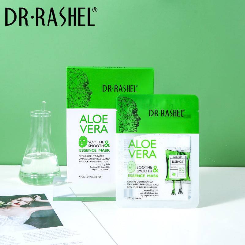 Dr.Rashel- Aloe Vera Soothe & Smooth Essence Mask 25g*5pcs