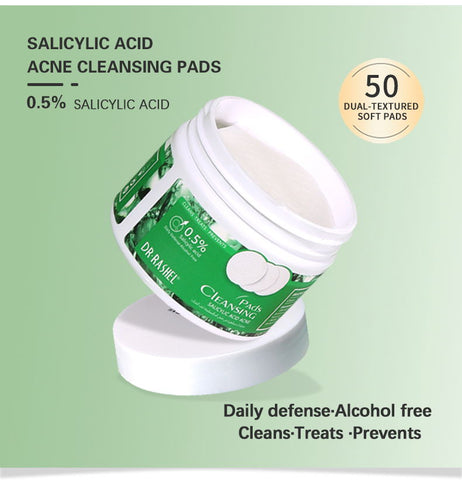 Dr.Rashel- Salicylic Acid Acne Cleansing Pads 0.5% (Daily defense) 50pads