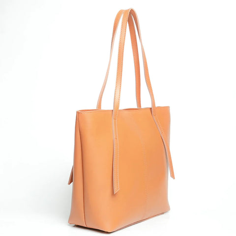 Desire Beauty- Minimalist Shoulder Tote Bag Mustard