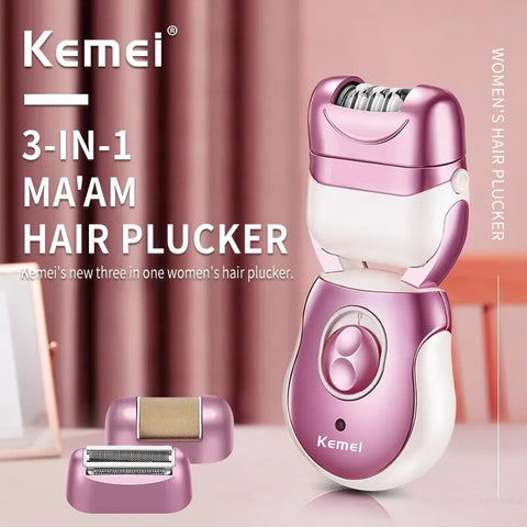 Kemei- KM-376 3 IN 1 Multifunctional Epilator