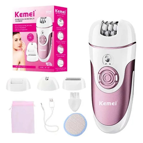 Kemei- KM-1307 4 IN 1 Multi-Function Shaver For Women