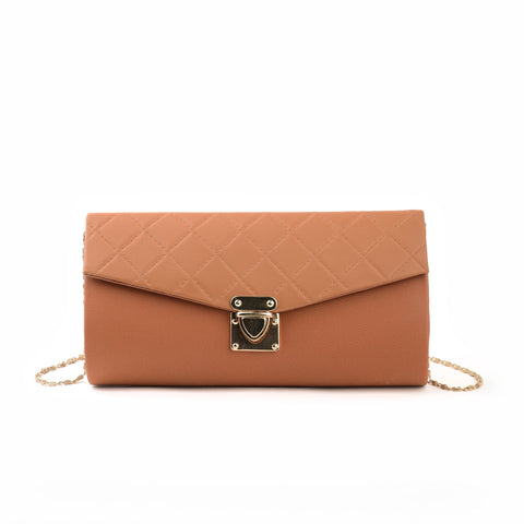 Desire Beauty- Quilted Clutch - Mustard