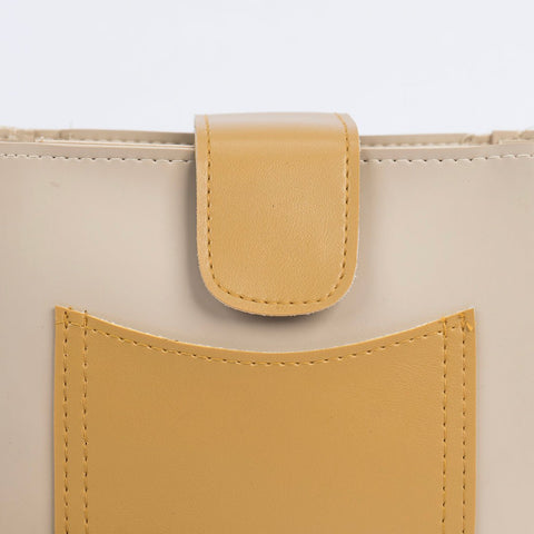 Desire Beauty- Clarent Yellow Front Pocket - Yellow