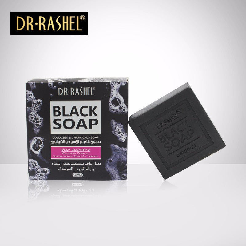 Dr.Rashel- Collagen & Charcoals Black Soap 100g