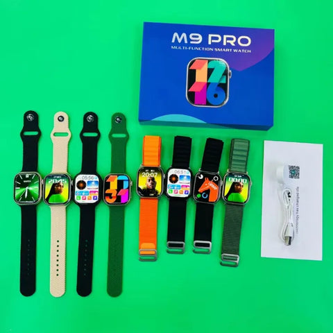 Smart Watch- M9 Pro Amoled Display With 2 Straps