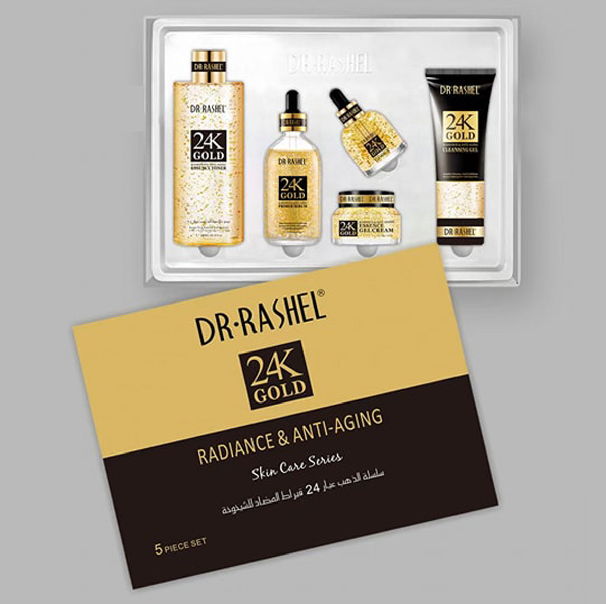 Dr.Rashel- 24K Gold Radiance & Anti-Aging Skin Care Series 5pcs/set