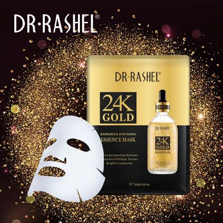 Dr.Rashel- 24k Gold Radiance & Anti-Aging Essence Mask 25G*5PCS