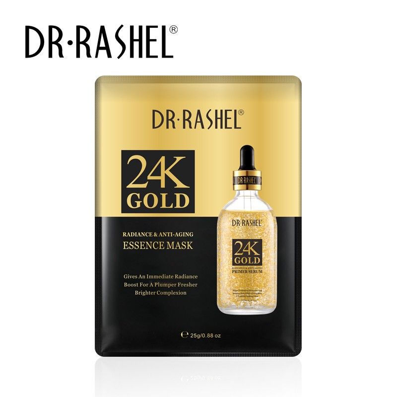 Dr.Rashel- 24k Gold Radiance & Anti-Aging Essence Mask 25G*5PCS