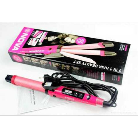 Nova- NHC-1818 2 IN 1 Hair Curler & Straightener