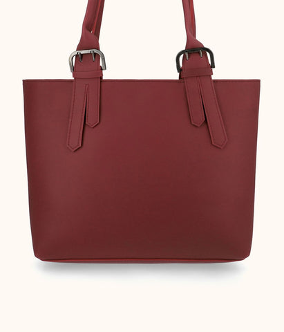 Desire Beauty- Bags Bee Shoulder Tote Bag - Maroon