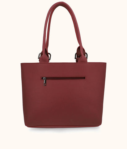 Desire Beauty- Bags Bee Shoulder Tote Bag - Maroon