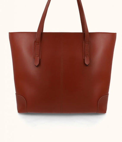 Desire Beauty- Corner Shoulder Tote Bag Brown