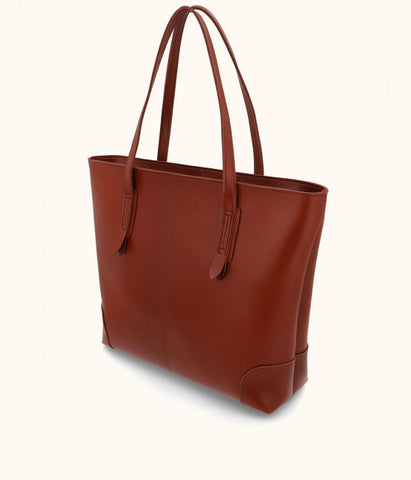 Desire Beauty- Corner Shoulder Tote Bag Brown