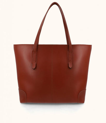 Desire Beauty- Corner Shoulder Tote Bag Brown